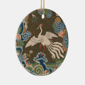 Bird Chinese Antique Decor Keramik Ornament (Rechts)