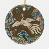 Bird Chinese Antique Decor Keramik Ornament (Vorne)