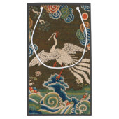 Bird Chinese Antique Decor Kleine Geschenktüte (Rückseite)