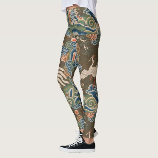 Bird Chinese Antique Decor Leggings (Links)