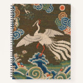 Bird Chinese Antique Decor Notizblock (Vorderseite)
