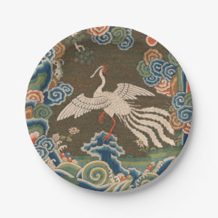 Bird Chinese Antique Decor Pappteller