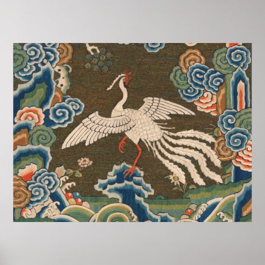 Bird Chinese Antique Decor Poster (Vorne)