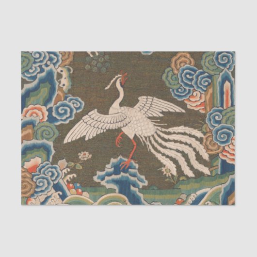 Bird Chinese Antique Decor Seidenpapier (Vorderseite)