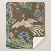Bird Chinese Antique Decor Sherpadecke (Vorderseite)