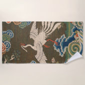Bird Chinese Antique Decor Strandtuch (Vorderseite)