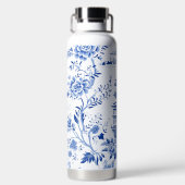 Bird Chinoiserie French Toile Trinkflasche (Rückseite)
