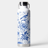 Bird Chinoiserie French Toile Trinkflasche (Vorderseite)