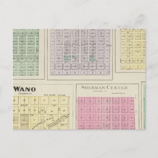 Bird City, Eustis, Voltair, Wano, Kansas Postkarte (Vorderseite)