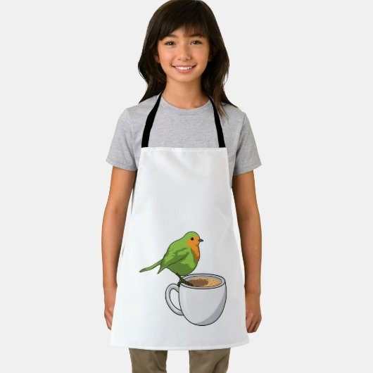 Bird Coffee Cup Schürze (Insitu)