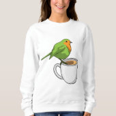 Bird Coffee Cup Sweatshirt (Vorderseite)