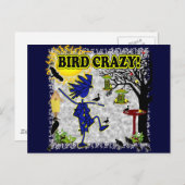 Bird Crazy Closing Shirt & More Postkarte (Vorne/Hinten)