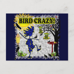 Bird Crazy Closing Shirt & More Postkarte