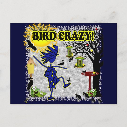 Bird Crazy Closing Shirt & More Postkarte (Vorderseite)