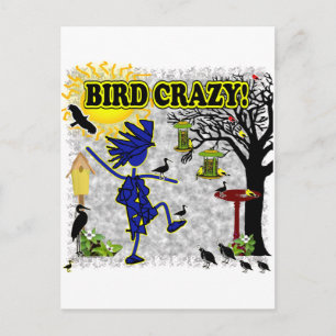 Bird Crazy Closing Shirt & More Postkarte