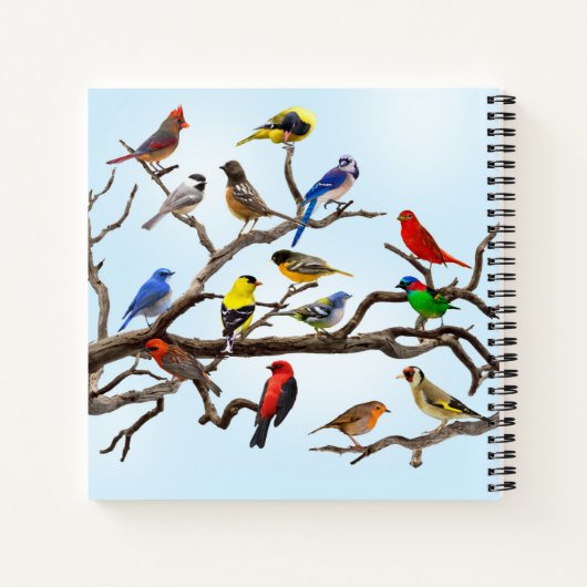 Bird Crowd auf Branchen Notizblock (Rückseite)