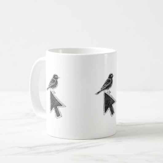 Bird Cursor Kaffeetasse (Vorderseite Links)