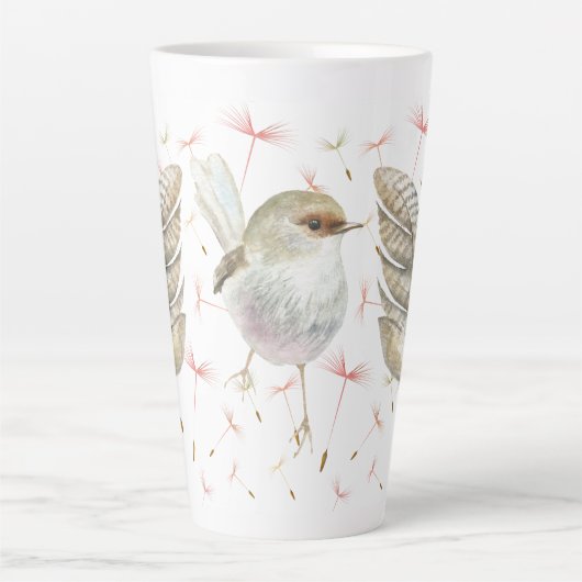 Bird & Dandelion Seds Latte Tasse (Vorderseite)