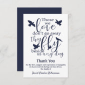 Bird Danke, dass ihr die Bestattungsfliege neben u Dankeskarte (Vorne/Hinten)