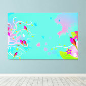 Bird Design Art Wall Leinwand (Insitu (Holzboden))