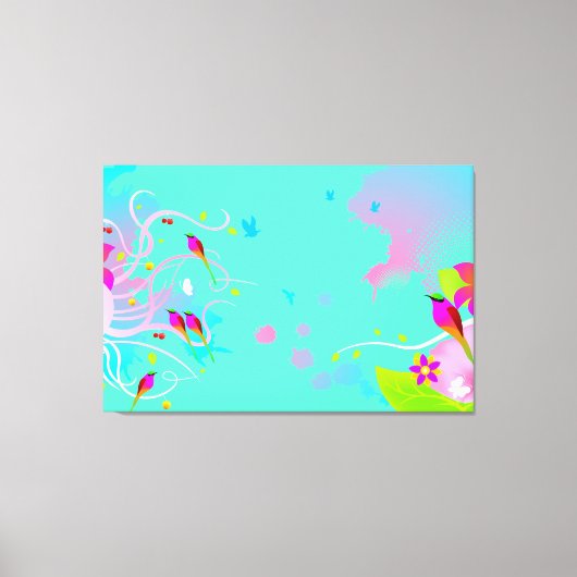 Bird Design Art Wall Leinwand (Vorderseite)
