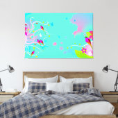 Bird Design Art Wall Leinwand (Insitu (Schlafzimmer))