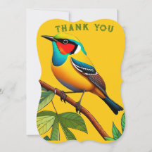 Bird Design Dankeschön-Karte für Dankbarkeit