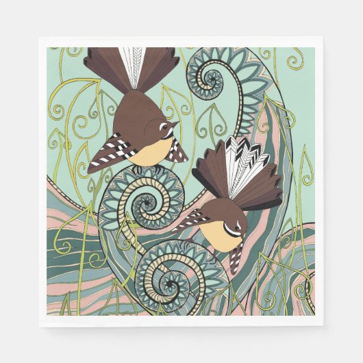 Bird Design Serviette (Vorderseite)