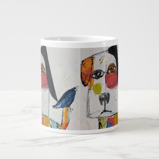 Bird Dog Jumbo Mug Jumbo-Tasse (Vorderseite)