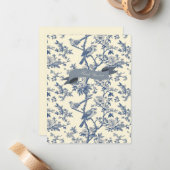Bird Elegant Mitteilungskarte (Vorderseite/Rückseite Beispiel)