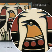 Bird Family Mackintosh Art Deco Jugendstil-Deco Fliese
