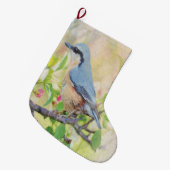 Bird Fanatic Großer Weihnachtsstrumpf (Vorderansicht (hängend))