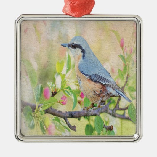 Bird Fanatic Ornament Aus Metall (Vorne)