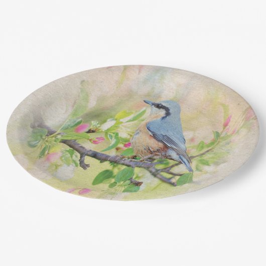 Bird Fanatic Pappteller (Schrägansicht)