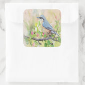 Bird Fanatic Quadratischer Aufkleber (Tasche)