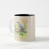 Bird Fanatic Zweifarbige Tasse (Vorderseite Links)