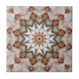 Bird Feather Kaleidoscope Mandala Muster Tile Fliese