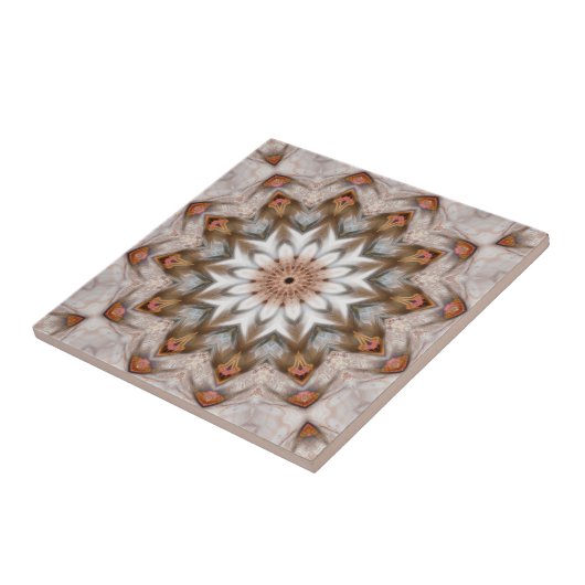 Bird Feather Kaleidoscope Mandala Muster Tile Fliese (Seite)