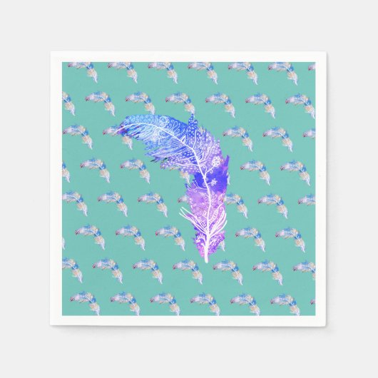 Bird Feather Serviette (Vorderseite)