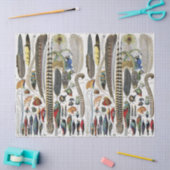 Bird Feather Wildlife Antique Feathers Art Nouveau Seidenpapier (Basteln)