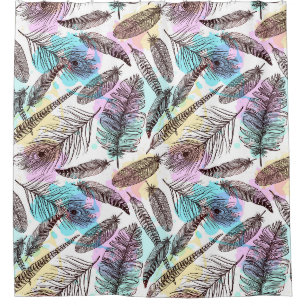 Bird Feathers Duschvorhang