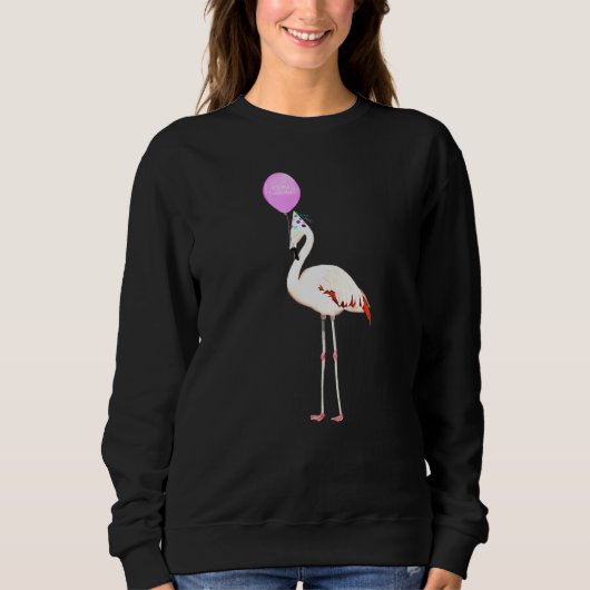 Bird Flamingo Vogelbeobachter Animal Birthday Sweatshirt (Vorderseite)