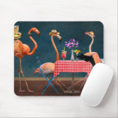 Bird - Flamingo - Wading tables Mousepad (Mit Mouse)