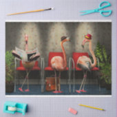 Bird - Flamingo - Wartezimmer Seidenpapier (Basteln)