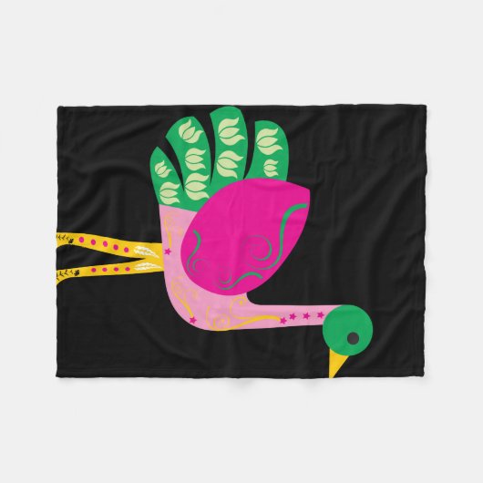 Bird Fleecedecke (Vorderseite (Horizontal))