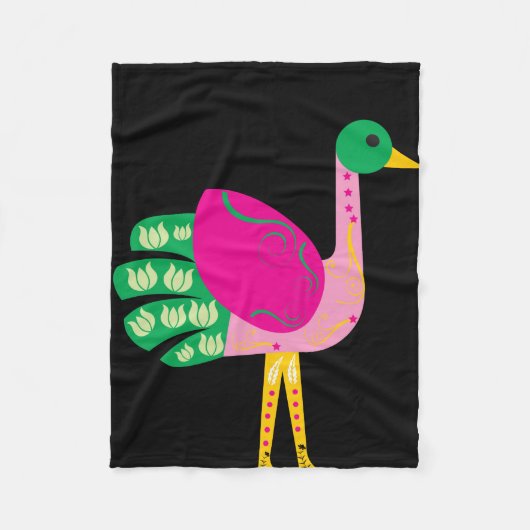 Bird Fleecedecke (Vorderseite)