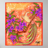 Bird Floral Poster (Vorne)