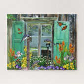 Bird Flower Garden Puzzle (Horizontal)