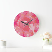Bird flower of life große wanduhr (Zuhause)