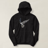 Bird Flying Peregrine Falcon Hoodie (Design vorne)